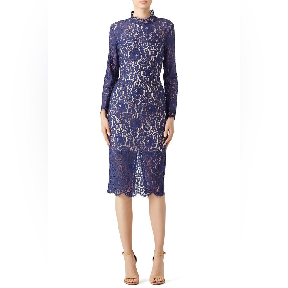NWT Keepsake The Label Navy Momento Lace Dress